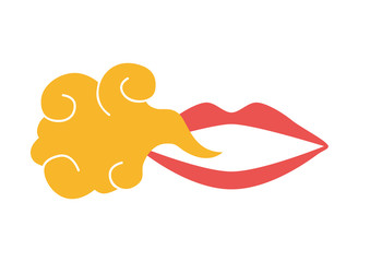 口臭　におい　くさい　息　イメージ