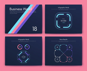Infographic vector brochure elements for business illustration