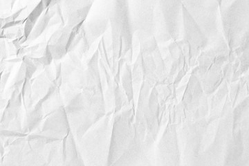 Crumpled white grey paper texture
