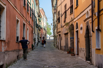 Fototapeta premium Street of Castelnuovo Magra, Liguria