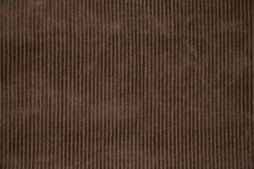Texture of old, brown velveteen fabric