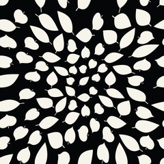 abstract geometric leaves pattern for natural background, simple minimalist graphic , retro decoration , summer fashion