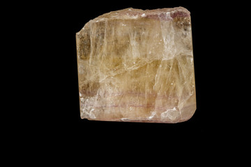 Macro stone mineral fluorite on a black background