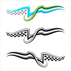 Obraz premium Vehicle Graphics, Stripe : Vinyl Ready Design