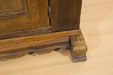 Oak cabinet around 1750, Eichenschrank um 1750