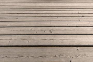 The texture of the boardwalk.