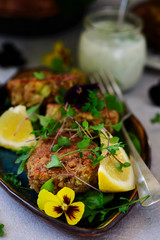 buckwheat vegetarian patties..style rustic