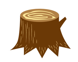 切り株　株　木　アイコン