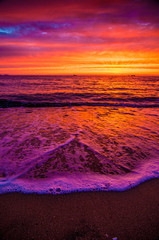 일볼. 바다. 컬러. 해수욕장. 배경. 이미지.