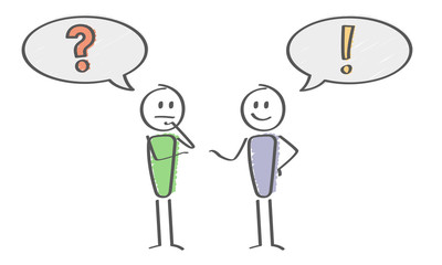 Männer sprechen - Frage und Antwort