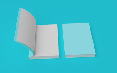 Naklejka premium mockup book illustration 