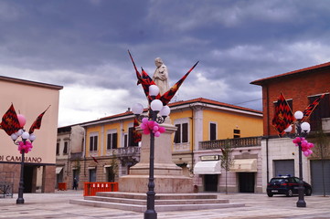 Montanelli square, Fucecchio, Tuscany, Italy