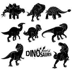 Dinosaur Silhouettes Set