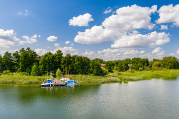 Der Uckersee in der Uckermark in der Nähe des Dorfes Seehausen