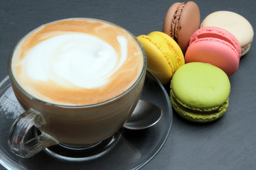 cappuccino and cakes for breakfast