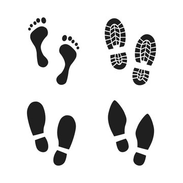 Footsteps icon template color editable. Shoes Footsteps symbol vector sign isolated on white background. Simple logo vector illustration for graphic and web design. Vector