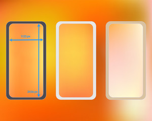 Mesh, multicolor phone backgrounds kit.