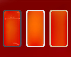 Mesh, red colored phone backgrounds kit.