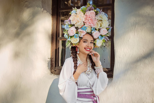floral national costume
