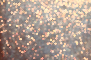 Blurred Bokeh. Holiday glowing backdrop.