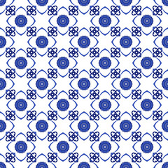 Azulejos portuguese traditional ornamental tile pattern