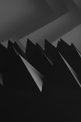 Pyramidal shapes for dark background
