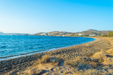 Alikes beach with underwater hot springs in Milos island, Cyclades, Greece