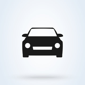 Car Simple vector modern icon design illustration.
