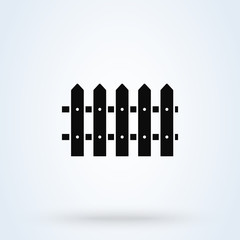 fence Simple vector modern icon design illustration.