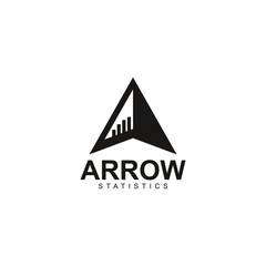 arrow and finance logo design template