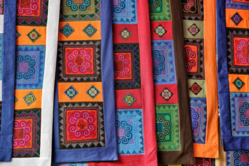 Colorful dress in Bac Ha market, Vietnam