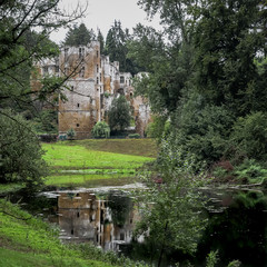 Beaufort castle in Mullerthal, Luxembourg