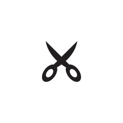 Fototapeta premium Scissor logo design vector template