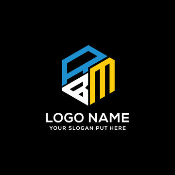 RBM Or RMB Letter Logo vector design template