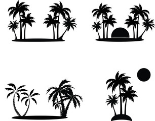 Fototapeta premium Palm tree , clipart