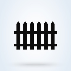 fence Simple modern icon design illustration.