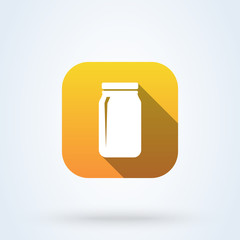 Jar Simple modern icon design illustration.