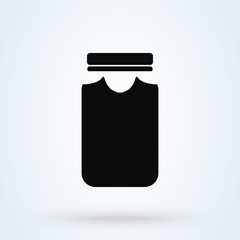 Jar Simple modern icon design illustration.