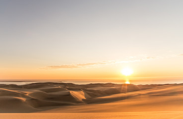 Sunset over the Namib Desert