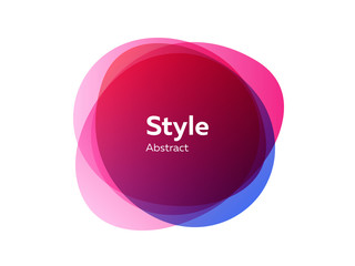 Modern colorful abstract shape. Dynamical colored forms and lines. Gradient abstract banners with flowing liquid shapes. Template for logo, flyer, presentation