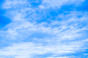 blue sky background over group fluffy cloud in sunny day summer season