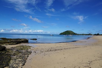 Strand auf nosy be auf madagaskar in afrika