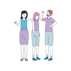 group of people avatars characters