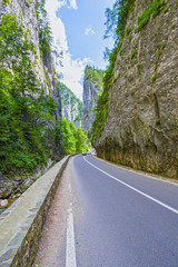 Road through Bicaz Gorge