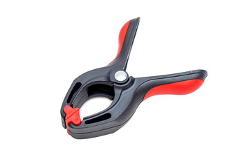 Obraz premium Middle Size Plastic A Clamp on iSolated White Background