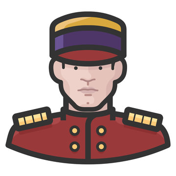 recommend clip art: bellhop white male avatar icon