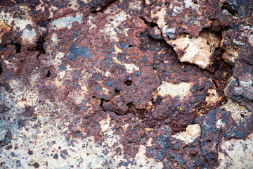 Old iron sheet with rust background.