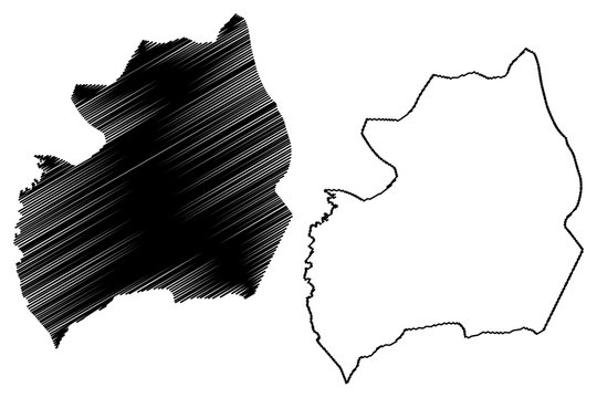 Bubanza Province (Republic of Burundi, Provinces of Burundi, Western region) map vector illustration, scribble sketch Bubanza map