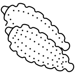 Corn swings icon in outline style