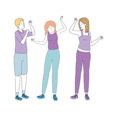 group of people avatars characters